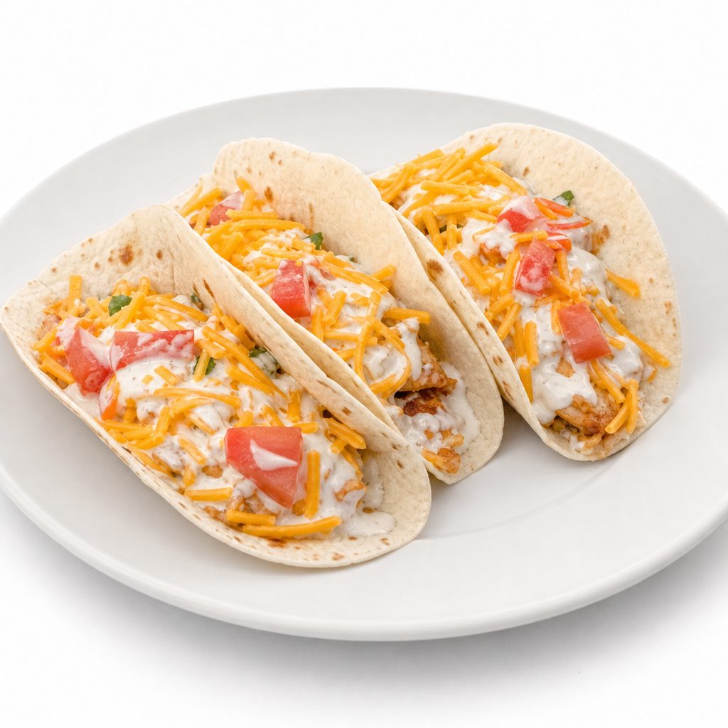 Buffalo Ranch Tacos.