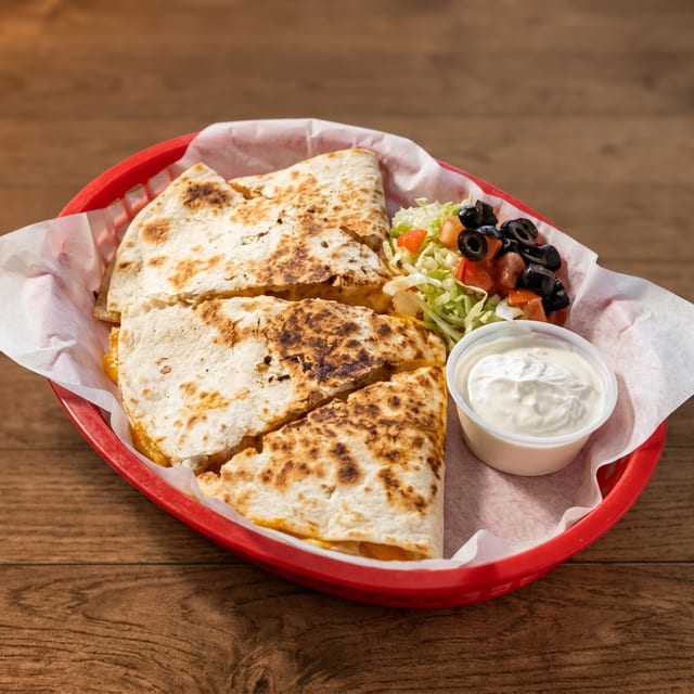 Quesadilla: Cheese.