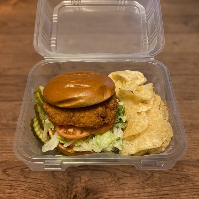 Amazing Chicken Sandwich: Crispy.